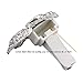 FOLCONROAD Auto Diamond Elephant Car Air Conditioning Outlet Clip Decorative (Full Silver)[US Warehouse]