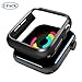 2 Pack Case for Apple Watch 44mm Series 4/ Series 5/ Series 6/ SeriesSE -Shockproof Anti-Scratch Thin Bumper Hard Cover Case for Apple Watch iWatch Series 6/ SE 2020- Black