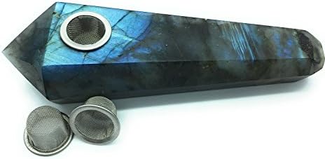 Labradorite Quartz Crystal Handcrafted Labradorite Crystal Piece  3 Pics Screens 3-4 inches