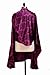Kiarra Damask Cover N Style Salon Big Hair cutting Styling Cape Dark Pink and Black 55 X 58