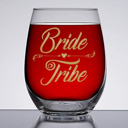 Bride Tribe Gifts 15oz Large Stemless Wine Glass, Bachelorette Gifts, Bridal Party, Bridesmaid Favors, Proposal, Squad Gift