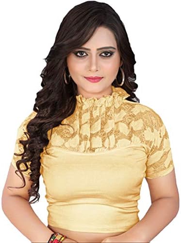 Women's Stretchable Readymade Indian Ethnic Saree Blouse Crop Top Choli (B229)