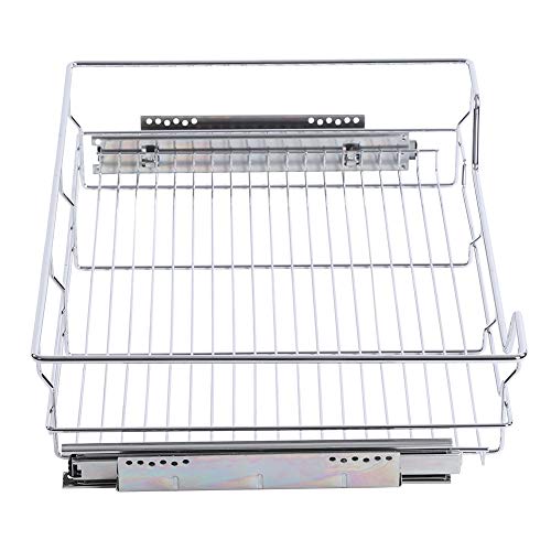 Cocoarm Sliding Organizer Stainless Steel Pull Out Cabinet Basket
