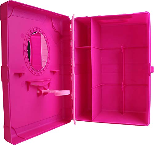 2 Barbie+8+Doll+Multi+Compartment+Storage+Improved
