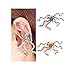 Bling Beauty Fashion Unique Punk Gold Silver Color Octopus Shape Ear Cuff Hook Non Pierced Ear Warpped Clip Earring for Women Fine Jewelry Earingsyj2072