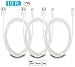 Lightning to USB Cable, 3 Pack 10 FT / 3 Meter [Heavy Duty] iPhone Charging Cord iPad Charger for Apple iPhone 7/6/6S/Plus/SE/5S/5/iPad Mini/Air/Pro/iPod, Compatible with iOS10