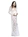 Yomoko Women Sexy Deep V-Neck Lace Maternity Photography Maxi Dress White