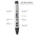 3D Pen, Metal 3D Printing Pen with Large OLED Display, Easy to Use, Great Gift for Kids, Support 1.75mm PLA Filament by Mika3d (Silver)
