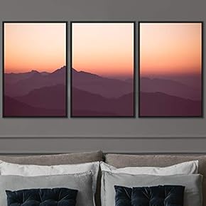 signwin 3 Piece Framed Canvas Wall Art Orange...