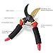 WOTF Professional 8 inches Premium Titanium Bypass Pruning Shears, Premium Utility Garden Clippers Scissors with Sponge Handle Protector,Tree Trimmers Secateurs Hand Pruners
