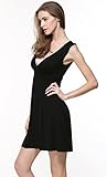 HARHAY Women's Sleeveless V-neck Summer Sun Dress