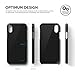 elago Slim Fit 2 Series iPhone Xs, iPhone X Case - Durable Scratch Resistant Coat Minimalistic Designed Protective Cover for Apple iPhone Xs (2018), iPhone X (2017) (Jet Black)