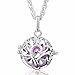 Eudora Harmony Bola Tree of Love 20mm Angel Caller Pendant Musical Chime Prayer Bell 30'' Necklace Orchid