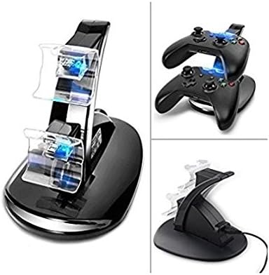 Xbox One/One X/One S Controller Charger, Akmac [Dual Slot] High Speed Docking/Charging Station Without Rechargeable Battery Packs (Not for Elite Controller)
