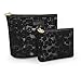 Zakaco Makeup Bag for Women,Small Cosmetic Bag Pouch Purse Handbag Organizer with Zipper (Black)