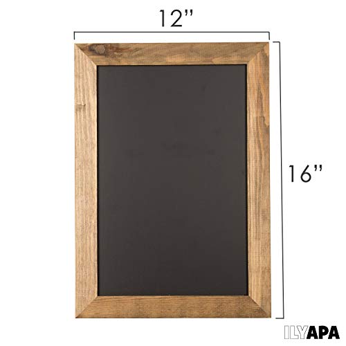 image for Ilyapa Rustic Wooden Magnetic Kitchen Chalkboard Sign - 12x16 Inch Bro