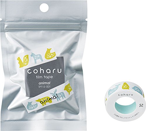 KING JIM Animal, coharu film tape; for label printer TEPRA Lite