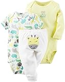 Carter's Baby Girls Take Me Away 3-Piece Little Character Set  -12 Months -Yellow
