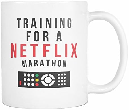 Training for A Netflix Marathon Coffee Mug, 11 Ounce