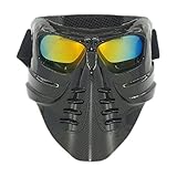Vhccirt Paintball/Airsoft/Motorcross/Skiing Mask Fish Man/Fish Gill Mask Spooky Decor Halloween Mask Polarized Lenses Comic Role Cos Mask