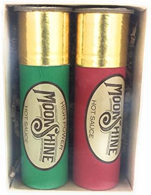 High Power MoonShine Hot Sauce in Shotgun Shell Packaging Gift Boxed