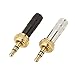 Timibis 3.5mm Screw Locking Stereo 3 Pole Jack Plug Gold Plated 3.7mm Hole