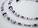 Amethyst Austrian Crystal / Purple Laser Cut Bead Mix Eyeglass Chain