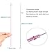 Dakoufish 11 Inch Long Reusable Replacement Plastic Glitter Drinking Straws for 30 oz & 20 oz Mason Jar,Tumblers, Set of 12 with Cleaning Brush(11inch, 6color)
