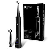 KIPOZI Rotary Electric Toothbrush for Adults,Rechargeable USB toothbrush Built-in 2 Minutes Smart Timer,Portable Spin Toothbrush with 2 Round Heads, 3 Modes,Waterproof,KI-2205