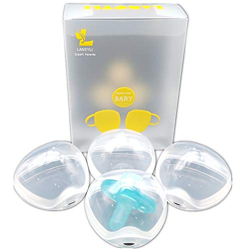 LANEYLI Pacifier Box Pacifier Shield Case Pacifier Clip Holder (Transparent)- Pack of 4 - Thumbnail 7