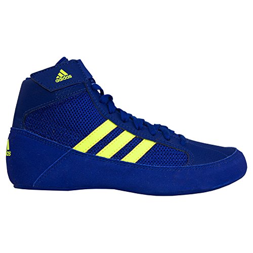 adidas HVC 2 Royal Solar Yellow Wrestling Shoes Royal 4.5