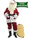 Tacuvan Men's Deluxe Santa Suit 10pc. Christmas Ultra Velvet Adult Santa Claus Costume S