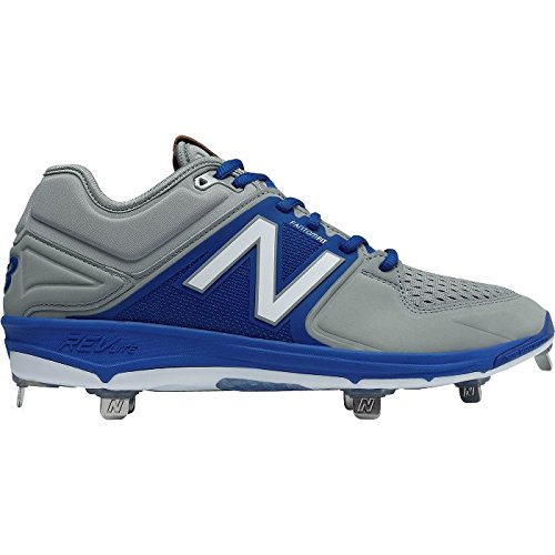 New Balance Low Cut 3000V3 Baseball Cleat Grey/White - L3000GW3 - 8