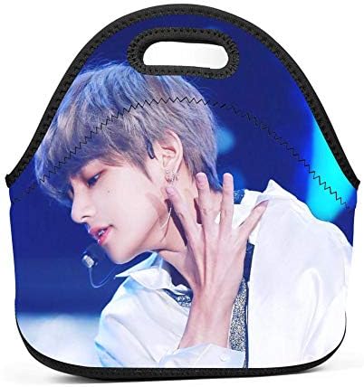 Insulated Lunch Bag V Fake BT-S Love Cooler Lunch Box Tote for Men Women Work