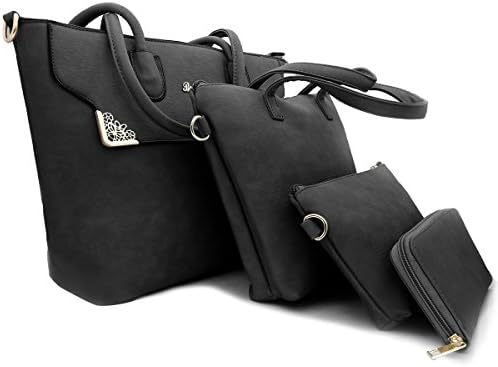 KAIWEN Fashion Shoulder Bag Synthetic Leather Handbag Women Girls Tote Purse and Built in packet/Purse