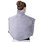 MARNUR Heating Pad Wrap for Neck Shoulder Back Adbominal Hand Foot Legs Waist with Fast Heating Function Auto Shut Off and 6 Heating Levels Large 25 x 26 Inch