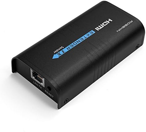 ROSEKIN HDMI Extender Ethernet Network Cable Adapter Expander Support 1080P Cat6 to HDMI Extender, 4k over cat6（ SENDER）