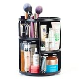 Alcora Life 360 Degree Rotating Makeup Organizer - 7 Adjustable Layers with Tray - Extra Large Capacity Display Case - Bathroom Caddy with Spinning Vanity
