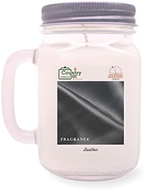 Country Jar Leather Soy Candle (14.5 oz. Mason Jar) Spring Pick-3 Sale! See Details.