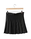 MorySong Womens Stylish Slim High Waist Pleated Tennis Skirts Short