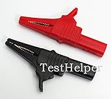 TestHelper AC262 Testing Probe Insulated Alligator Crocodile Clip Clamps 4mm Banana Plug Socket