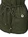 LE3NO Womens Anorak Utility Military Jacket With Drawstring