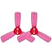 RAYCorp 1935 3-Blades (1.9x3.5x3) Propellers. 16 Pieces(8CW, 8CCW) Pink - Polycarbonate 1.9-inch Tri Blades Micro Quadcopters & Multirotors Props + Battery Strap