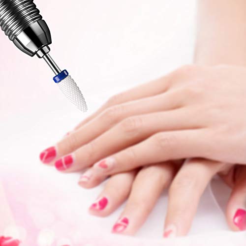 JEWHITENY Ceramic Nail Drill Bit Set Electric Nail Milling Cutter for Manicure Pedicure Nail Art Accessoires Tool Remove Nail Polish