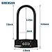 UShake Bicycles U Lock, Heavy Duty Bike Scooter Motorcycles Combination Lock Combo Gate Lock for Anti Theft (Black 10mm chackle) (Black 10mm chackle)thumb 2
