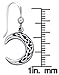 Sterling Silver Celtic Knot Crescent Moon Earrings
