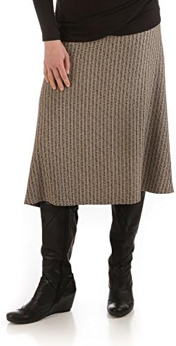 BambooDreams Tea Length Skirt (X-Small, Black Staccato)