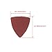 CNBTR Finger Sandpaper Sheets 60/80/120/180/240# 50mm Length Brown Aluminium Oxide Abrasive Pack of 100