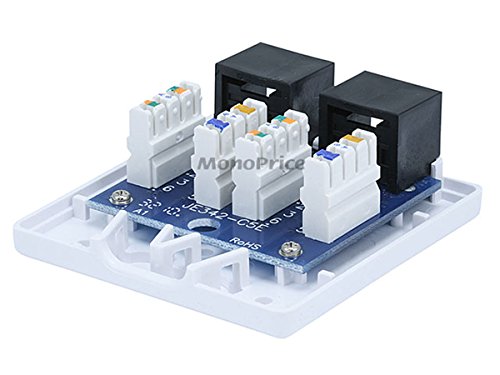Monoprice Surface Mount Box Cat5e Double (107091)