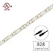 HitLights White LED Strip Lights 4000K, 10ft High Density 12V Tape Light, 360LEDs, 530 Lumens/ft, 4.6 Watt/ft, IP30, CRI 90+,Lighting for Cabinet, Mirror, Kitchen, UL-Listed(Power Source Not Included)